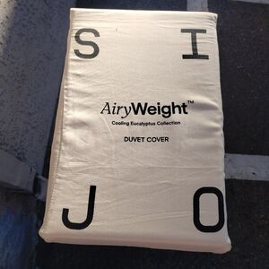 SIJO AiryWeight Eucalyptus - King Duvet Cover - Fog